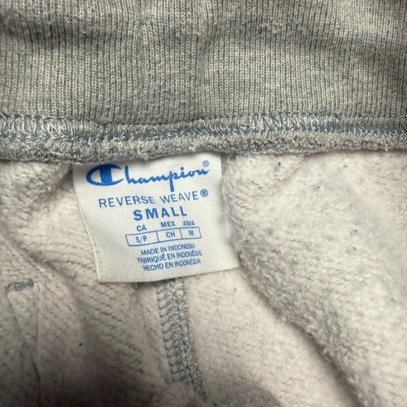 Champion Reverse Weave Jogger Sweatpants Men's Small S Embroidered Logo Gray - Picture 3 of 10